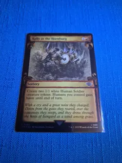 MTG LOTR Rally at the Hornburg 💥 FOIL SPECIAL EDITION SCROLL 💥 #593 Lord Rings - Image 1