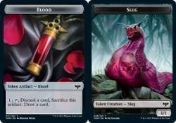 1x Blood Token // Slug Token - Foil NM-Mint, English Innistrad: Crimson Vow MTG - Image 1