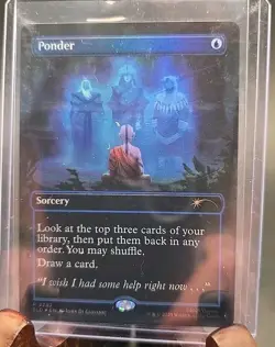 Ponder Avatar: The Last Airbender Secret Lair MTG Rainbow Foil Near Mint - Image 3