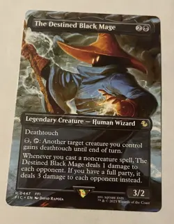 The Destined Black Mage (Borderless) Commander: Final Fantasy Regular - Image 1