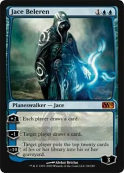 MTG Jace Beleren, Magic 2010, Heavily Played, English - Image 1