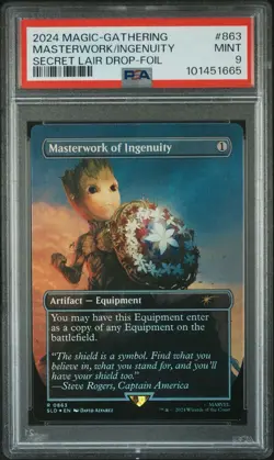 2024 MTG MARVEL SECRET LAIR MASTERWORK OF INGENUITY FOIL PSA 9 - Image 1