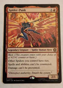 Spider-Punk Marvel's Spider-Man Rare Regular NM+ - Image 1