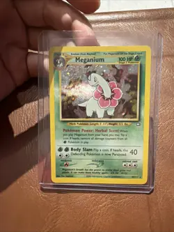 Pokemon TCG Meganium Neo Genesis Holo Rare Card 10/111 - Image 1