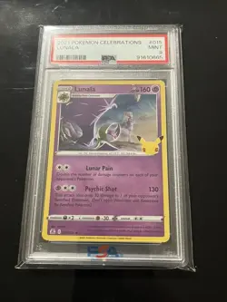 2021 LUNALA 015 POKEMON CELEBRATIONS PSA 9 - Image 1