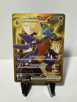 Cynthia's Garchomp ex 241/182 Gold Hyper Rare Pokemon 2025 Destined Rivals NM - Image 1
