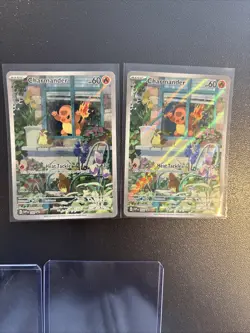 Pokemon TCG Charmander 044 SV Scarlet & Violet Promo Holo Card X2 - Image 1