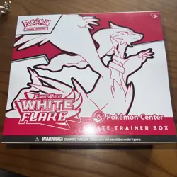 Pokemon Center White Flare ETB Elite Trainer Box Factory Sealed - Image 1