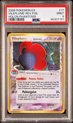 Pokemon PSA 9 Vileplume Delta Species #17 Holo Ex Holon Phantoms 2006 English - Image 2