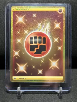 Fighting Energy 233/198 Gold Secret Rare Pokemon 2021 Chilling Reign NM - Image 1