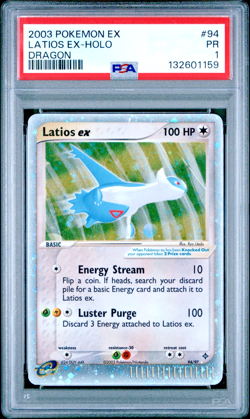 PSA 1 PR 2005 Pokemon EX Dragon Latios EX Holo Foil Rare 94/97 - Image 1