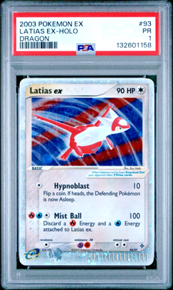 PSA 1 PR 2005 Pokemon EX Dragon Latias EX Holo Foil Rare 93/97 - Image 1