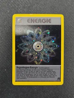 German Pokemon TCG Rainbow Energy Team Rocket Holo Rare 17/82 Unlimited MP - Image 1
