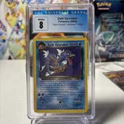 2000 Pokemon Rocket #25 Dark Gyardos 1st Edition Non Holo CGC 8 - Image 1