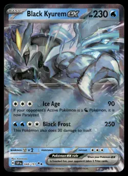 BLACK KYUREM EX 048/191 DOUBLE RARE SURGING SPARKS POKEMON - Image 1
