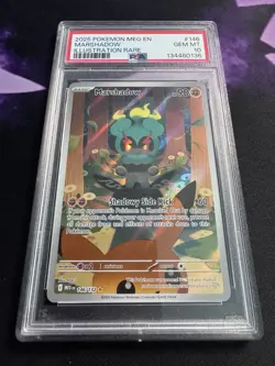 Pokemon Mega Evolution Marshadow Illustration Rare 146/132 PSA 10 - Image 1
