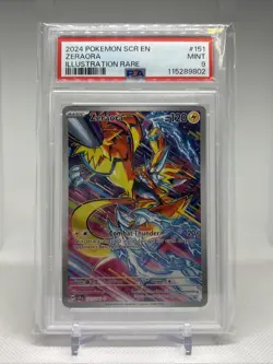 Zeraora 151/142 Illustration Rare IR PSA 9 2024 Pokemon Stellar Crown - Image 1
