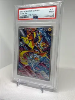 Zeraora 151/142 Illustration Rare IR PSA 9 2024 Pokemon Stellar Crown - Image 3