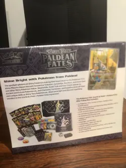 Pokemon Scarlet & Violet Paldean Fates POKEMON CENTER ETB SEALED - Image 4