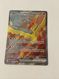 Pokemon TCG Team Rockets Moltres EX Destined Rivals 208/182 NearMint Condition - Image 1