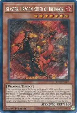 1x Blaster, Dragon Ruler of Infernos (Se NM Eng YuGiOh - Quarter Century Bonanza - Image 1