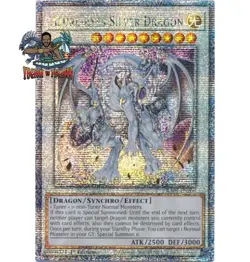 Yugioh! 1x Azure-Eyes Silver Dragon RA04-EN208 Quarter Century Secret Rare NM - Image 1