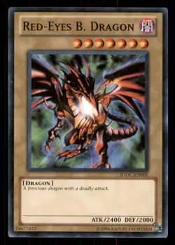 Yugioh Red-Eyes B. Dragon #SDDC-EN005 Structure Deck: Dragons Collide LP - Image 1