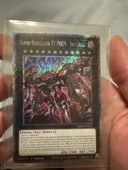 Yugioh - Super Starslayer TY-PHON - Sky Crisis Platinum Secret Rare RA04-EN072 - Image 1