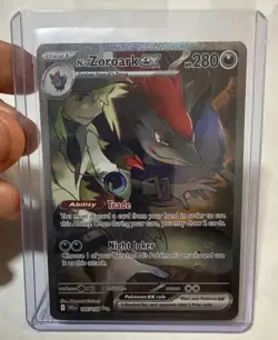 N's Zoroark EX Holo Sir Rare Card 185/159 Sv09: Journey Together NM Condition - Image 1