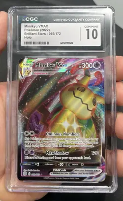 CGC 10 - Mimikyu VMAX 069/172 Brilliant Stars Graded Pokemon Card - Image 2