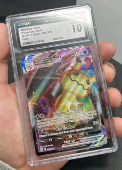 CGC 10 - Mimikyu VMAX 069/172 Brilliant Stars Graded Pokemon Card - Image 3