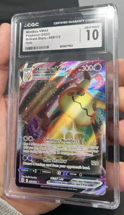 CGC 10 - Mimikyu VMAX 069/172 Brilliant Stars Graded Pokemon Card - Image 4