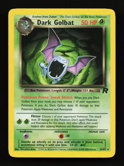 Dark Golbat 24/82 Non Holo Rare Team Rocket Pokemon Card - Image 1