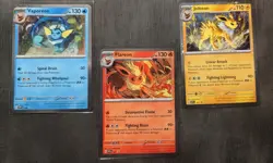 Pokemon TCG Prismatic Evolutions Poster 3 Promo Set + 100 Card Lot With EX Holo - Image 2
