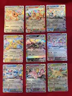 9 Card Eeveelution EX Complete Set NM Prismatic Evolutions Umbreon Eevee English - Image 3