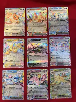 9 Card Eeveelution EX Complete Set NM Prismatic Evolutions Umbreon Eevee English - Image 5