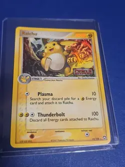 Raichu 12/108 Reverse Holo EX Power Keepers Set Stamped Pokemon Card - Image 1