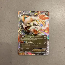 Pokemon White Kyurem EX Ultra Rare Holo Card 101/113 Legendary Treasures LP - Image 1