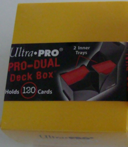 NEW Ultra Pro Pro Deck Box Pro-Dual Deck Box - Yellow (120 cards) - Image 1