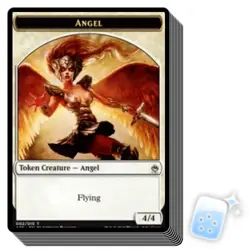 10 pcs ANGEL TOKEN (2/15) Masters 25 Magic MTG MINT CARD - Image 1