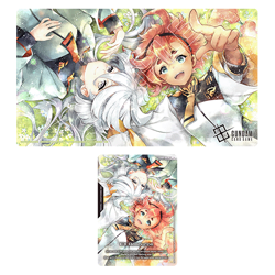 Bandai Card Fest 25-26 Gundam Official Playmat & Card Set Suletta & Miorine - Image 1