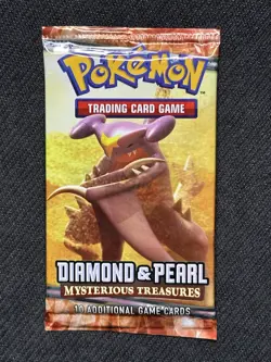 SEALED Diamond & Pearl Mysterious Treasures Pokemon Card Booster Pack - Image 2
