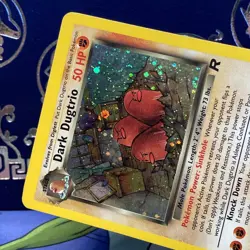Pokemon Dark Dugtrio TCG 6/82 Rare Holo Card LP Team Rocket - Image 3
