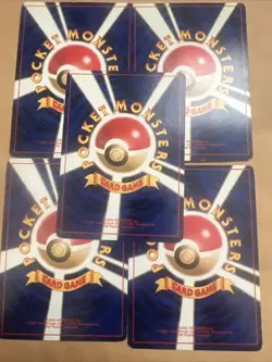 5 Vintage Japanese Energy Pokemon Cards 1996 Pocket Monsters LP - Image 2