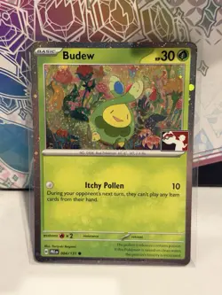 Budew 004/131 HOLO Play Stamp Prize Pack - NM Pokemon Card - Image 1
