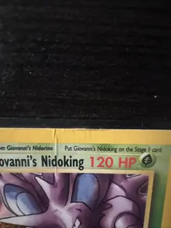 Pokemon TCG Rare Giovanni's Nidoking Gym Challenge Holo Card 7/132 MP - Image 2