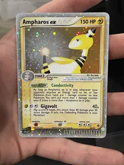Pokemon Ampharos EX Dragon Holo Rare Card 89/97 - Image 2