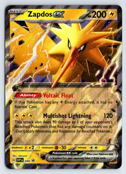 Zapdos ex Jumbo Oversized SV: Scarlet & Violet Promo Cards 049 NM Pokemon Card - Image 1