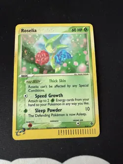 Roselia 9/97 E Series EX Dragon Set Holo Rare Pokemon Card DMG - Image 1