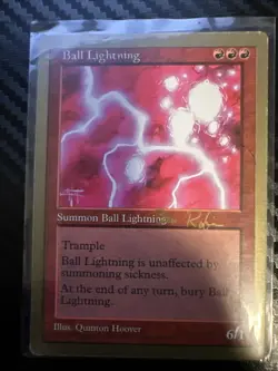 Ball Lightning - Ben Rubin - 1998 ~ Near Mint World Championship MTG Magic - Image 1